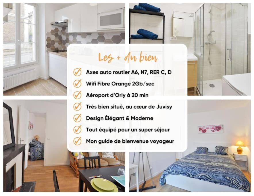 F2 Proche Gare - 5min Rer Orly 15min Apartment Juvisy-sur-Orge